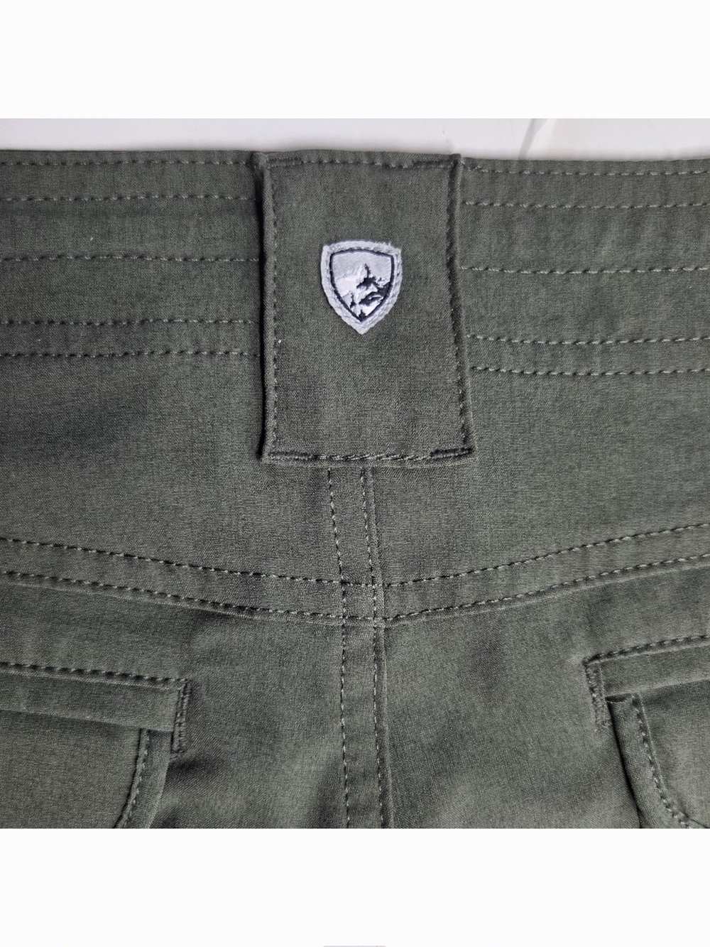 Kuhl Freeflex Cargo Shorts Womens 6 Green Hiking Outdoor 10" Inseam Gorpcore UPF - Picture 4 of 10